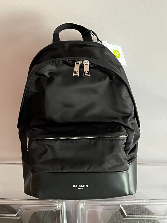 NWT BALMAIN Unisex 1945 City Backpack Noir/Black main image 7
